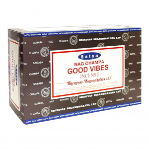 SATYA - Good Vibes Incense Sticks - 12pk Display [SATYA-GV]